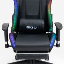 Ergonomischer Gamingstuhl mit Fußstütze Sessel LED RGB The Horde Comfort Eigenschaften