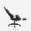 Ergonomischer Gamingstuhl mit Fußstütze Sessel LED RGB The Horde Comfort Lagerbestand