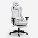 Ergonomischer Gamingstuhl mit Fußstütze Sessel Bürostuhl LED RGB Pixy Comfort Sales