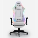 Ergonomischer Gamingstuhl mit Fußstütze Sessel Bürostuhl LED RGB Pixy Comfort Rabatte