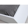Doppelbett 160x200cm mit Stauraum und Schubladen, lackiert in weiß Teide. Lagerbestand