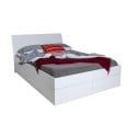 Doppelbett 160x200cm mit Stauraum und Schubladen, lackiert in weiß Teide. Angebot