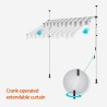 Fallarmmarkise 300x200 für Balkon Terrasse Außenbereich Somber XL 