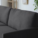 modernes 3-Sitzer Sofa aus Stoff mit Metallfüßen, 200cm für das Wohnzimmer Boray 