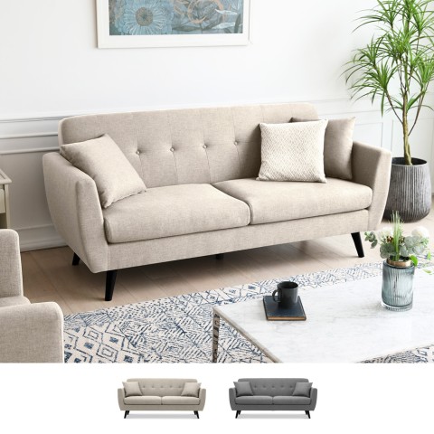 Modernes 3-Sitzer Sofa für das Wohnzimmer, widerstandsfähig im nordischen Design 191cm Hayem Aktion