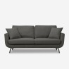 3-Sitzer Sofa im modernen nordischen Stil, grau Folkerd. Angebot