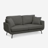 3-Sitzer Sofa im modernen nordischen Stil, grau Folkerd. Sales