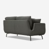 3-Sitzer Sofa im modernen nordischen Stil, grau Folkerd. Katalog