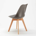 Weiß Quadratisch Tisch und 2 Stühle Farbiges Polypropylen-Innenmastenset Nordica Cocktail 