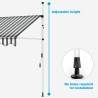 Fallarmmarkise 300x200 für Balkon Terrasse Außenbereich Somber XL 