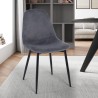 Esszimmer- und Küchenrestaurantstuhl aus Samt im modernen Design Lozan Katalog