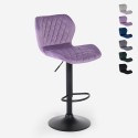 Moderner, verstellbarer Küchen-Barhocker aus Samtstoff Jersey Katalog