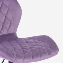 Moderner, verstellbarer Küchen-Barhocker aus Samtstoff Jersey 