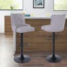 Verstellbarer Küchen- und Barhocker aus Stoff modernes Design Scranton Rabatte