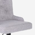 Verstellbarer Küchen- und Barhocker aus Stoff modernes Design Scranton 