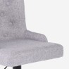 Verstellbarer Küchen- und Barhocker aus Stoff modernes Design Scranton 