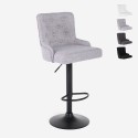 Verstellbarer Küchen- und Barhocker aus Stoff modernes Design Scranton Aktion