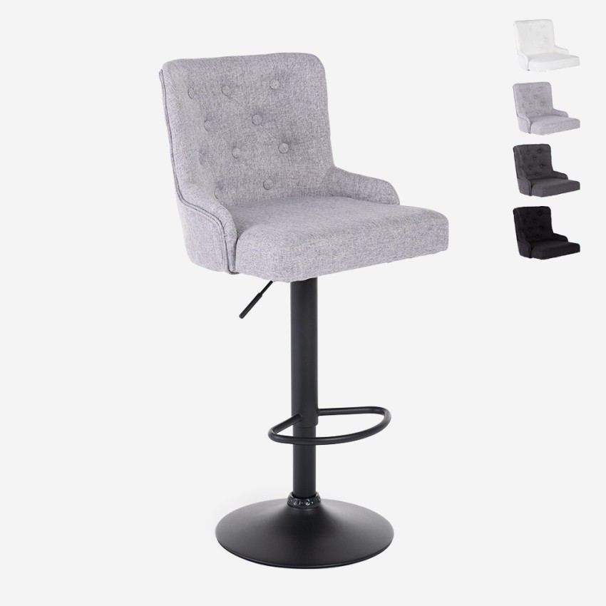 Verstellbarer Küchen- und Barhocker aus Stoff modernes Design Scranton Aktion Verstellbarer Küchen- und Barhocker aus Stoff modernes Design Scranton Aktion