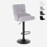 Verstellbarer Küchen- und Barhocker aus Stoff modernes Design Scranton Aktion
