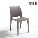25er Set Love BICA Stapelbare Stühle aus Polypropylen für Bar und Garten Lagerbestand