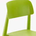 Weiß Quadratisch Tisch und 2 Stühle Farbiges Polypropylen-Innenmastenset Barcellona Cocktail 