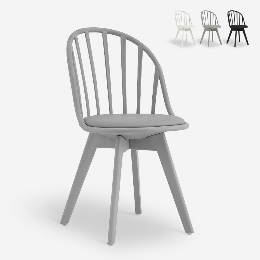 Moderner Stuhl aus Polypropylen für Küche und Esszimmer Molkor Aktion Moderner Stuhl aus Polypropylen für Küche und Esszimmer Molkor Aktion