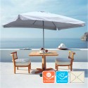Rechteckig Café Hotel Gartenschirm 3x2 Sonnenschirm Alu mittelmast Eden Angebot