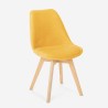 Skandinavischer Designstuhl aus Samt Holz mit Kissen für Küchen Bars Restaurant Dolphin Lux Kosten