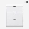 Moderne platzsparender schmaler Schuhschrank mit 3 Kipptüren Shong Verkauf