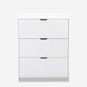 Moderne platzsparender schmaler Schuhschrank mit 3 Kipptüren Shong Auswahl
