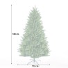 Künstlicher Weihnachtsbaum 180cm grün realistischer Effekt Wengen Rabatte