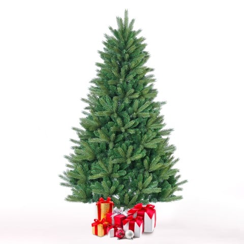 künstlicher Weihnachtsbaum 210cm hoch klassisch grün Fake Zweige Melk Aktion