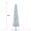Künstlicher verschneiter Weihnachtsbaum 180 cm grün schlank Schnee Mikkeli  Rabatte