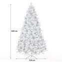 Künstlicher geschmückter und verschneiter 240cm Weihnachtsbaum mit Tannenzapfen Uppsala Katalog