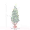 Kleiner künstlicher Weihnachtsbaum 50cm für den Tisch mit Zapfen und künstlichem Schnee Stoeren Lagerbestand