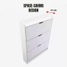 Moderne platzsparender schmaler Schuhschrank mit 3 Kipptüren Shong Preis
