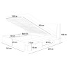 Doppelbett 160x190 cm Bett mit Stauraum Schubkasten modernes Design Steyr 