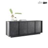 Moderne Design-Kommode mit 4 Türen in Marmoroptik 180x43x79cm Athens Aktion