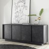 Moderne Design-Kommode mit 4 Türen in Marmoroptik 180x43x79cm Athens Angebot