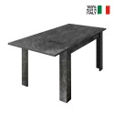 Moderner ausziehbarer Esstisch in Marmor-Optik 90x137-185cm Auris Rabatte