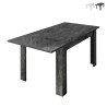 Moderner ausziehbarer Esstisch in Marmor-Optik 90x137-185cm Auris Aktion