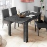 Moderner ausziehbarer Esstisch in Marmor-Optik 90x137-185cm Auris Angebot