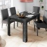 Moderner ausziehbarer Esstisch in Marmor-Optik 90x137-185cm Auris Modell