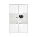 Moderne Design-Vitrine für Wohnzimmer, 2 Glastüren, Modell Bellac Auswahl