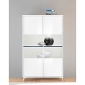 Moderne Design-Vitrine für Wohnzimmer, 2 Glastüren, Modell Bellac Eigenschaften