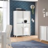 Moderne Design-Vitrine für Wohnzimmer, 2 Glastüren, Modell Bellac Sales