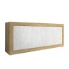 Sideboard Altea WB - Holzbuffet 207 cm, Weiß, 4 Türen Lagerbestand