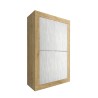 Weißer Schrank 4 Türen Hochkommode Küche Holz Novia WB Basic Lagerbestand