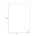 Garten-Aufbewahrungsschrank mit 3 verstellbaren Einlegeböden 80x45x180h Groove Alto Keter Eigenschaften