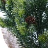 Kleiner künstlicher Weihnachtsbaum 50cm für den Tisch mit Zapfen und künstlichem Schnee Stoeren Rabatte